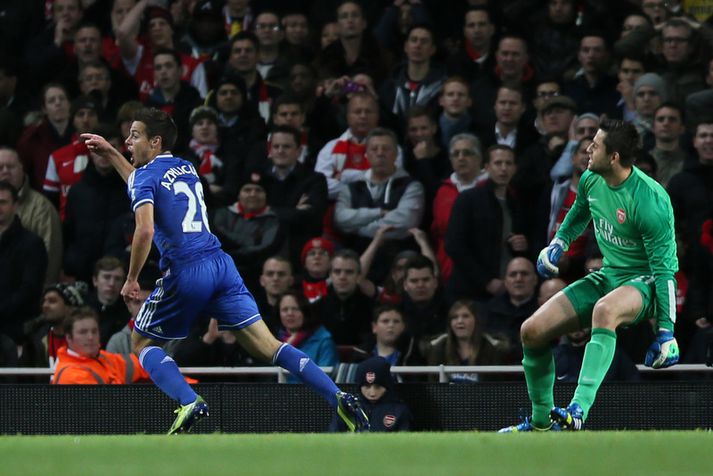 César Azpilicueta fagnar marki sínu.