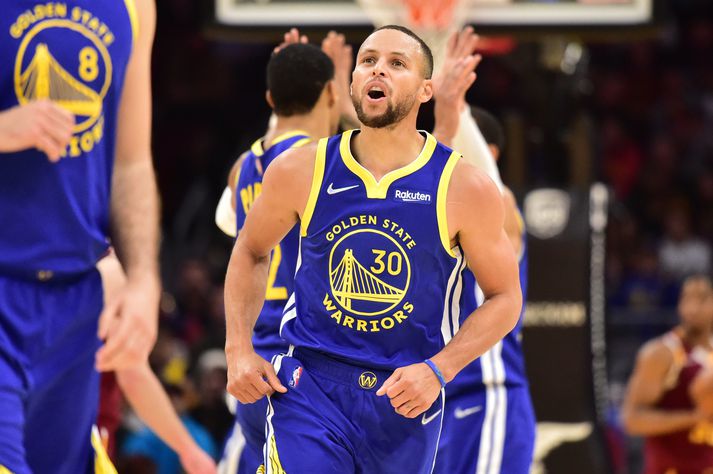 Stephen Curry og félagar í Golden State Warriors hafa verið óstöðvandi í upphafi tímabils.