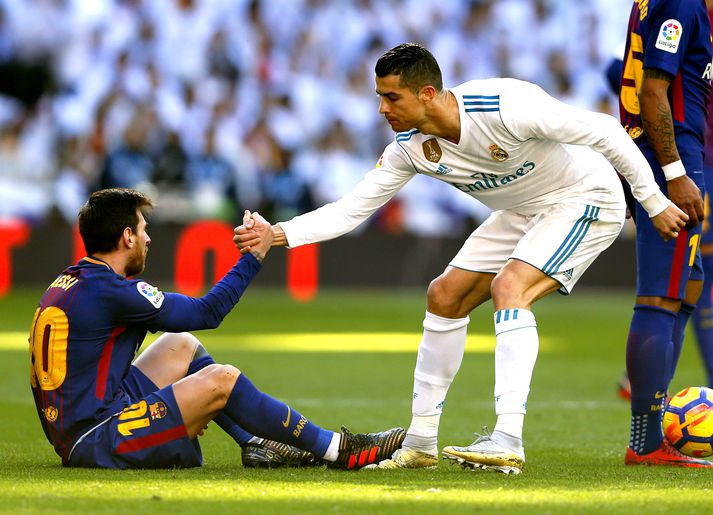 Cristiano Ronaldo og Lionel Messi.