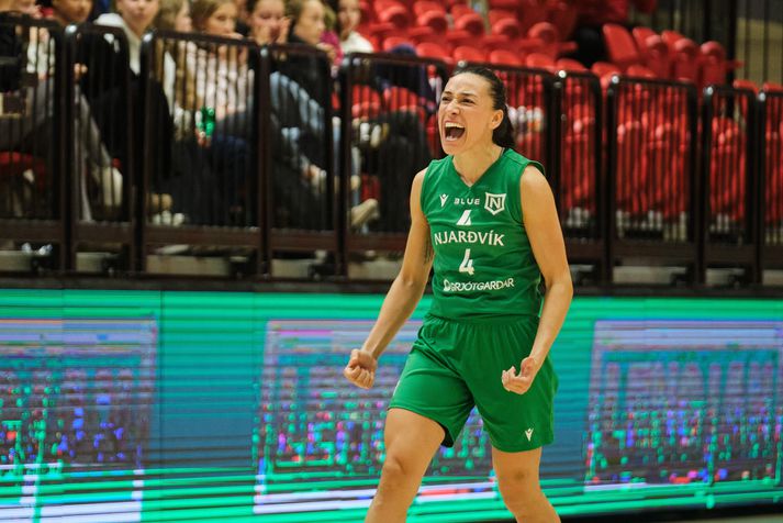 Danielle Rodriguez, leikmaður Njarðvíkur í leik gegn Val fyrr á tímabilinu.