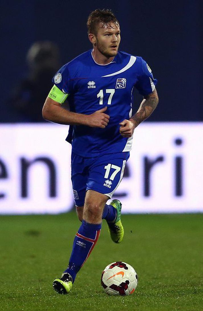 Aron Einar Gunnarsson fagnaði afmælinu um helgina.