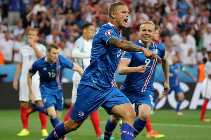 Ragnar Sigurðsson skoraði jöfnunarmarkið í frægum 2-1 sigri Íslands gegn Englendingum í 16-liða úrslitum á EM 2016.