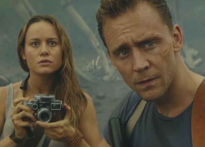 Brie Larson og Tom Hiddleston í Kong: Skull Island