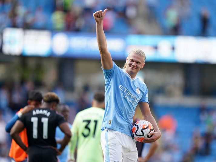 Erling Haaland og félagar í Manchester City heimsækja Leipzig.