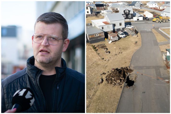 Atli Geir Júlíusson, sviðsstjóri umhverfis- og skipulagssvið Grindavíkurbæjar vill að ríkið komi að fjármögnun viðgerða á sprungum í bænum.