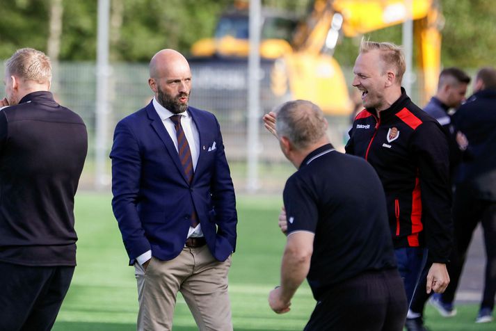Arnar Bergmann Gunnlaugsson, þjálfari Víkinga, missti stjórn á skapi sínu í gær.