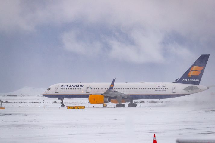 Flugvélinni var lent í slæmu veðri. Myndin er úr safni, líkt og áhugamenn um flug sjá.