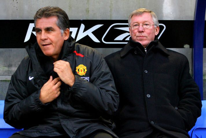 Carlos Queiroz og Alex Ferguson.