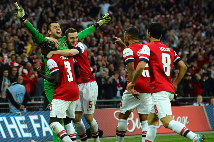 Lukasz Fabianski var hetja Arsenal-liðsins í vítakeppninni.