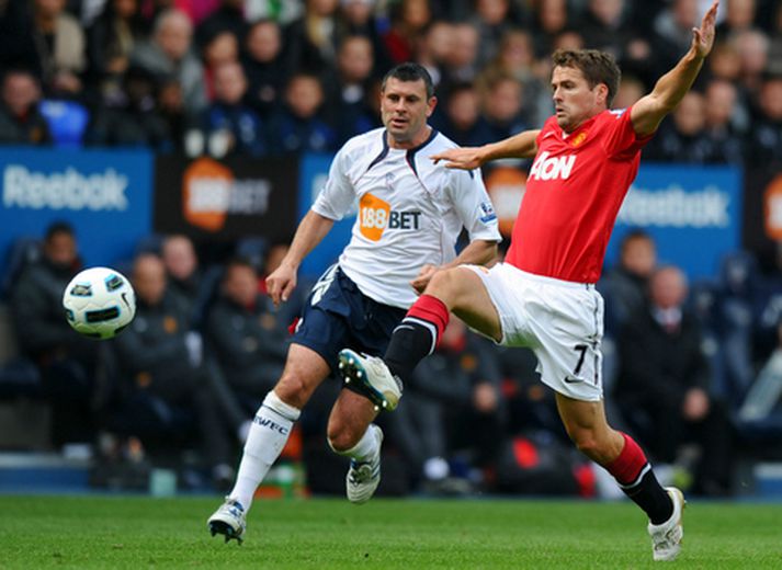 Owen í leik með United gegn Bolton.