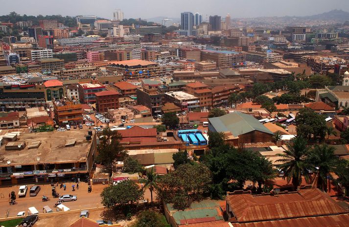 Ljósmynd frá Kampala.