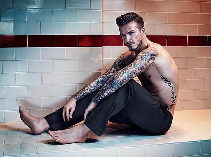 David Beckham fyrrverandi fyrirliði enska landsliðsins lenti í árekstri í gær.