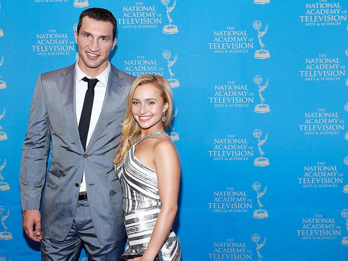 Boxarinn Vladimir Klitschko og Panettiere á viðburði árið 2013.  