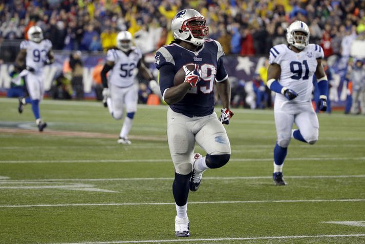 Blount fór fyrir Patriots í nótt.