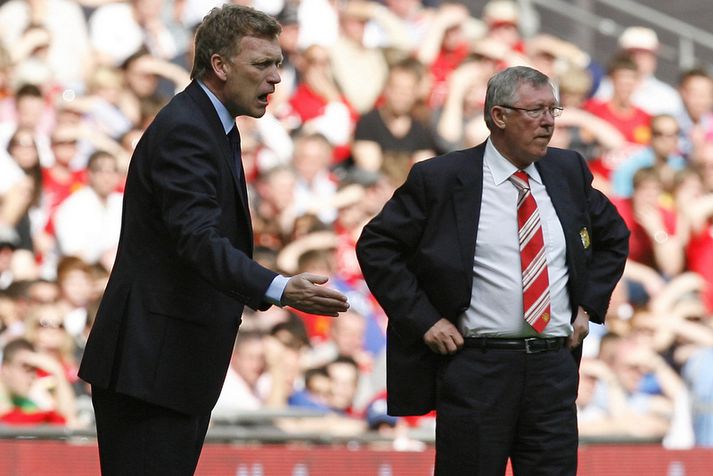 Sir Alex Ferguson og David Moyes.