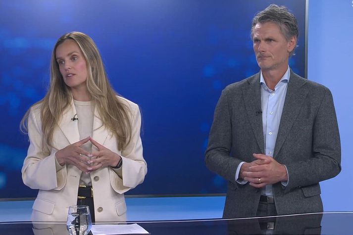 Hildur Björnsdóttir borgarstjóri og oddviti Sjálfstæðismanna og Pétur Marteinsson oddviti Samfylkingar voru í beinni útsendingu í kvöldfréttum og ræddu uppsagnir hjá borginni.
