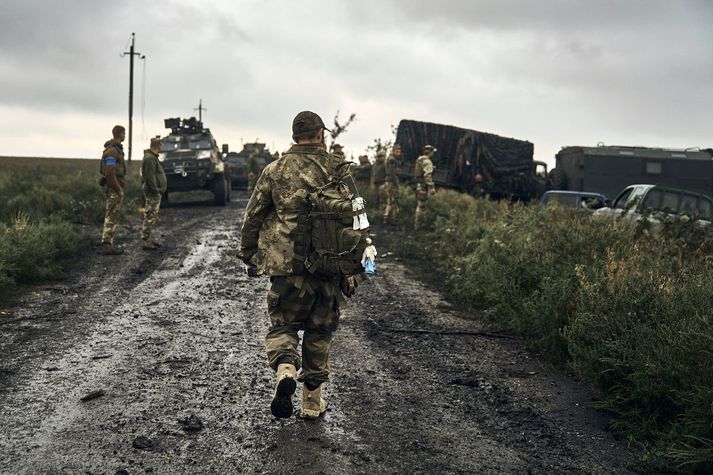 Úkraínskir hermenn í Kharkív-héraði.