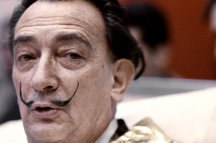 Spænski málarinn Saldador Dalí árið 1971.