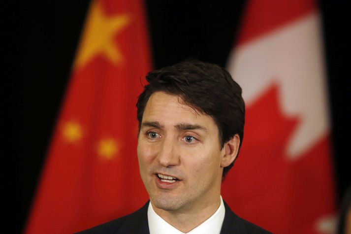 Justin Trudeau, forsætisráðherra Kanada, var nýverið í Kína.
