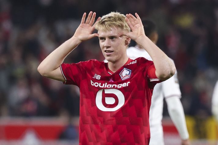 Hákon Arnar Haraldsson var í byrjunarliði Lille og liðið landaði dýrmætum þremur stigum.