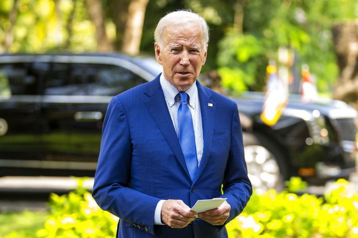 Biden átti fund með leiðtogum G7 og Nató á Balí í gær.