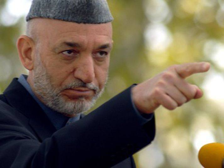 Hamid Karzai fordæmdi sjálfsmorðsárásina í dag.