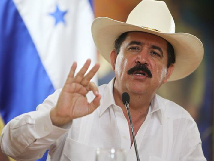 Manuel Zelaya. Mynd/AP