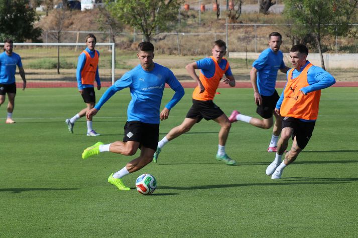 Landsliðið æfði í Queretaro í Mexíkó í nótt án vandræða.