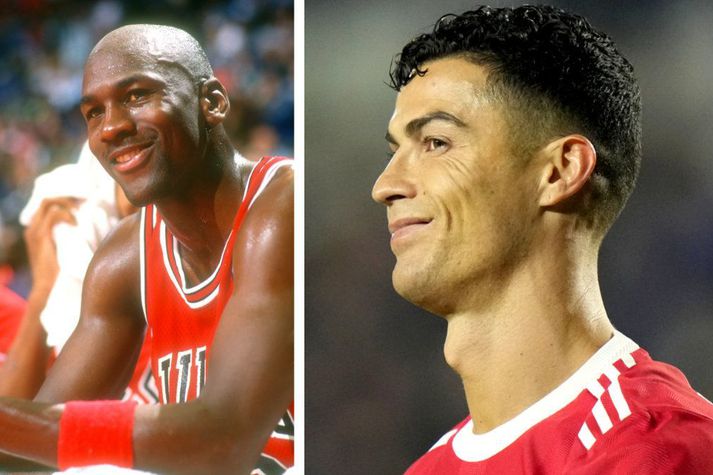 Cristiano Ronaldo og Michael Jordan eru báðir einstakir leikmenn í sinni íþrótt.