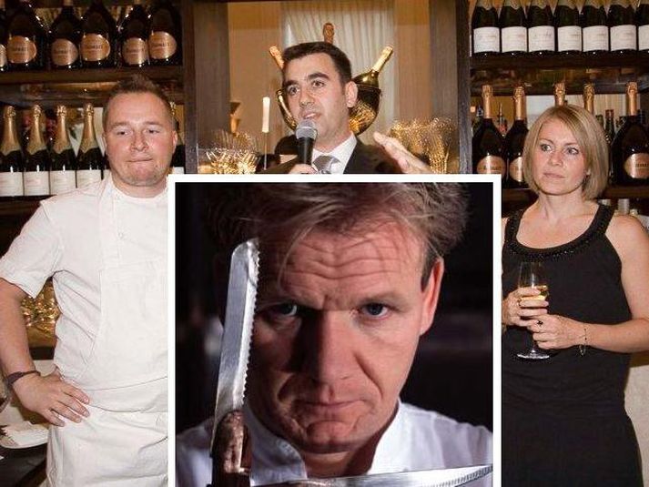 Agnar Sverrisson, sem hefur starfað erlendis í rúm 10 ár hjá bestu martreislumönnum í heimi, er inni en Gordon Ramsay úti.