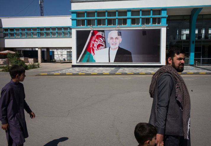 Ashraf Ghani tók við embætti forseta Afganistans árið 2014.