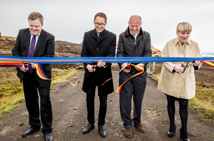 Sigmundur Davíð Gunnlaugsson, Ragnheiður Elín Árnadóttir, Kristján Þór Magnússon og Waldemar Preussner.