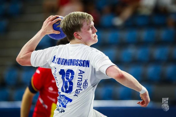 Ágúst Guðmundsson er markahæsti maður Íslands á HM.