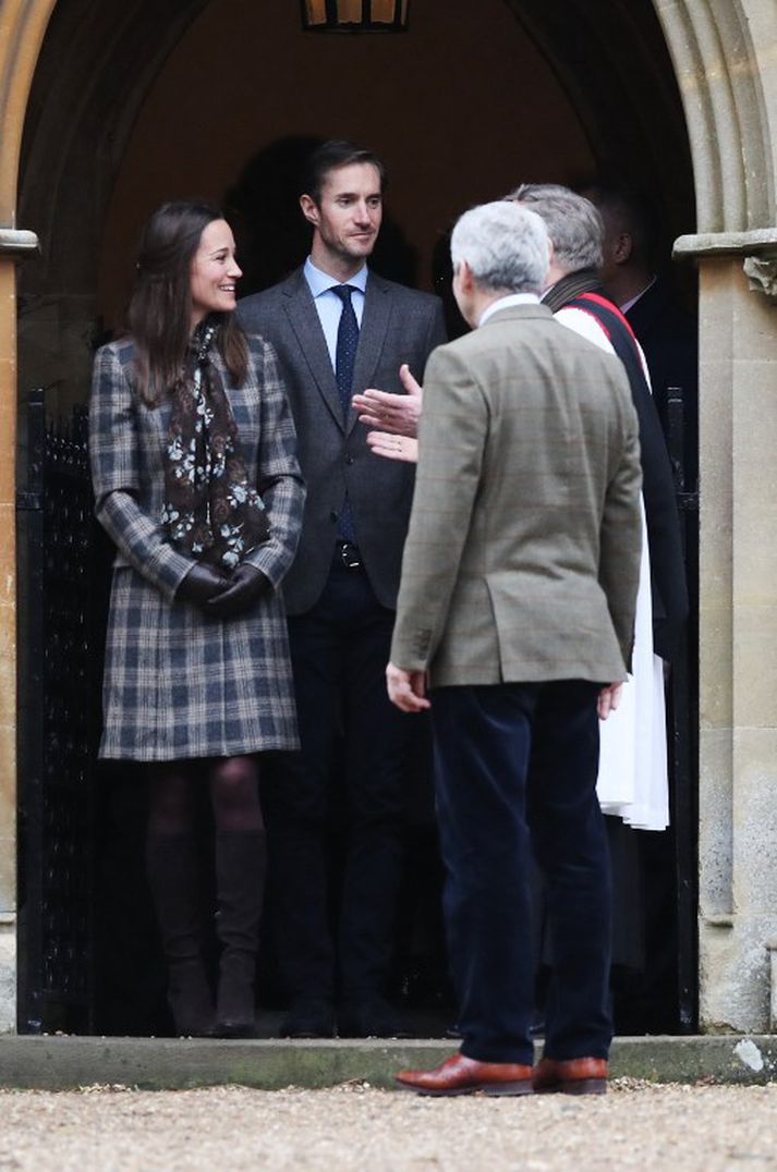 Pippa Middleton og James Matthews í desember síðastliðinn.