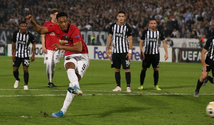 Martial skoraði sigurmark United í kvöld.