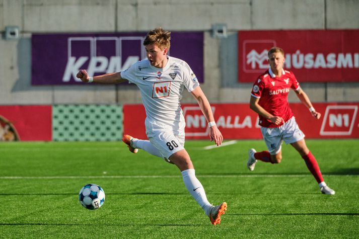 Halldór Jón Sigurður Þórðarson skoraði eitt og lagði upp annað í endurkomu Eyjamanna.