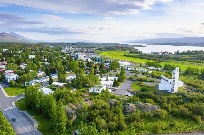 Á Egilsstöðum gæti hitinn lækkað um tveggja stafa tölu frá laugardegi til sunnudags.