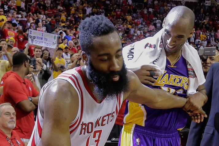 Kobe Bryant og James Harden.