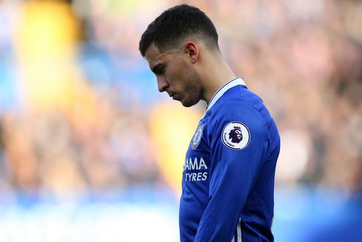 Eden Hazard fær að finna fyrir því.