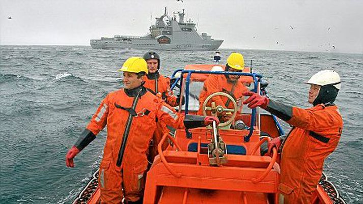 Norska strandgæslan við störf.