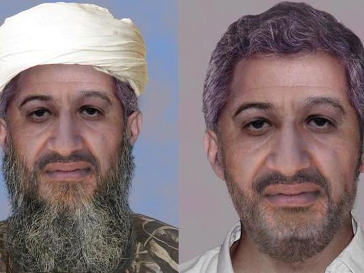 Svona gæti Osama Bin Laden litið út í dag. Mynd/ AFP.