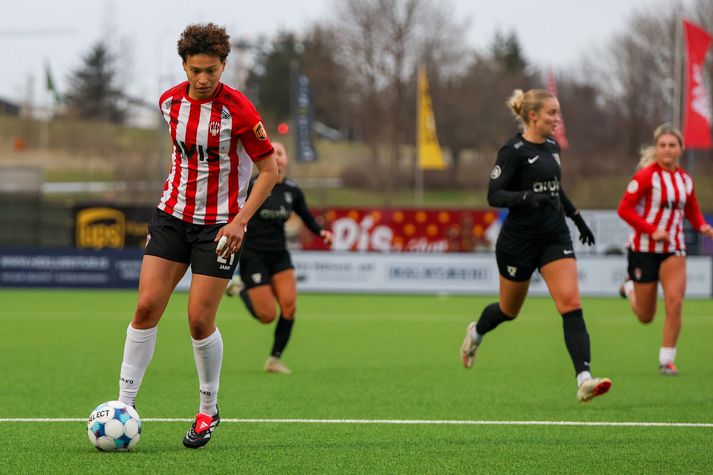 Kayla Rollins kom Þrótti á bragðið gegn Breiðabliki.