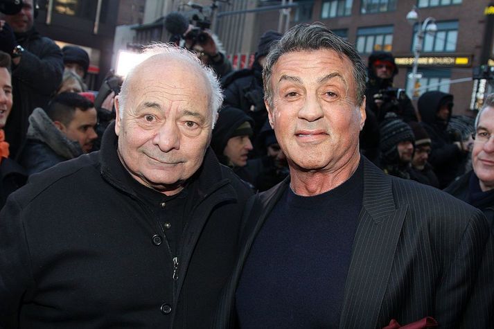 Burt Young og Sylvester Stallone árið 2014.