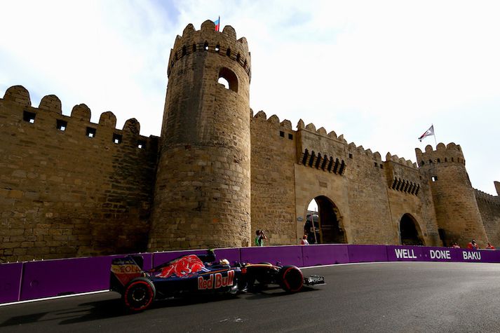 Carlos Sainz í evrópska kappakstrinum.