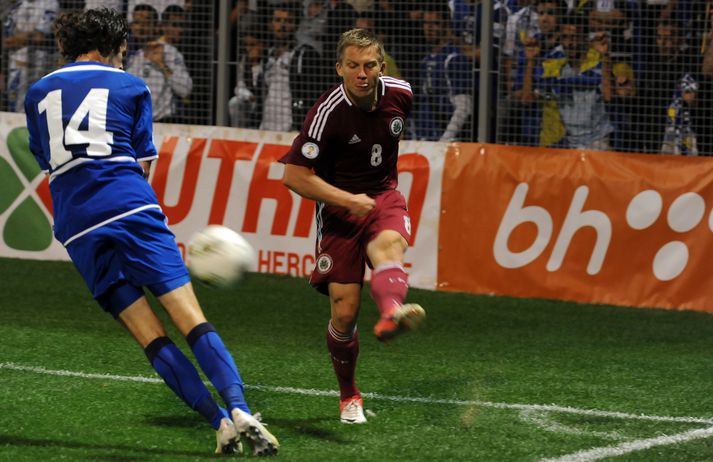 Aleksandrs Cauņa í leik með Lettlandi árið 2012.