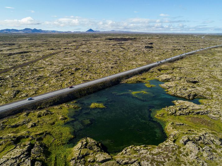 Frá Reykjanesbraut.