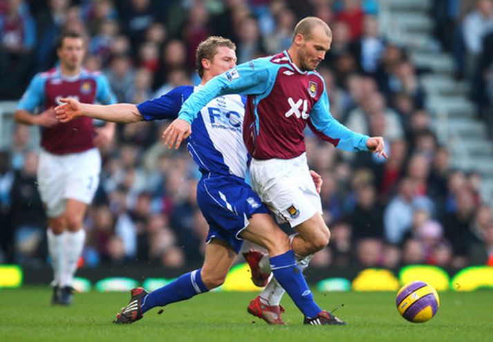 Freddie Ljungberg í leik með West Ham í fyrra.