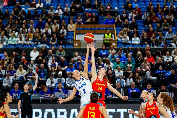 Uppkast í leik Íslands og Spánar í undankeppni Eurobasket