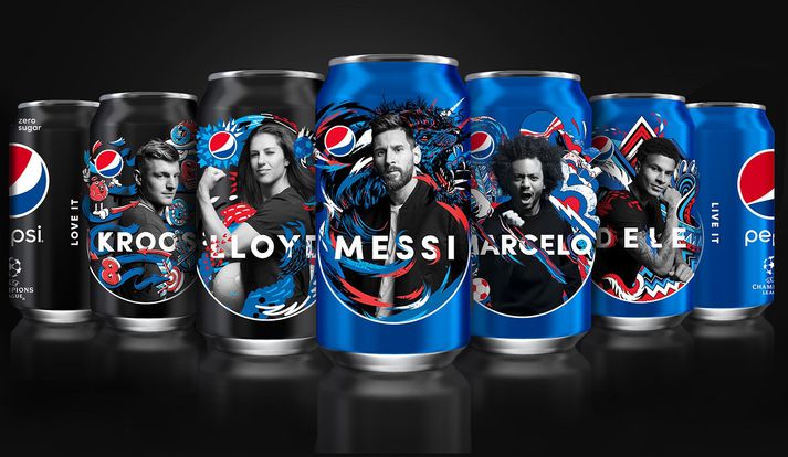 Pepsi lætur sig ekki vanta í knattspyrnugleðina.