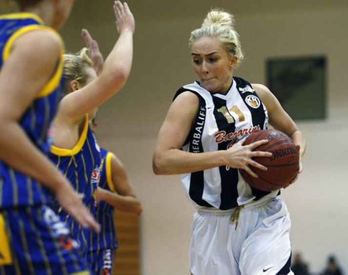 Margrét Kara Sturludóttir í leiknum í kvöld.